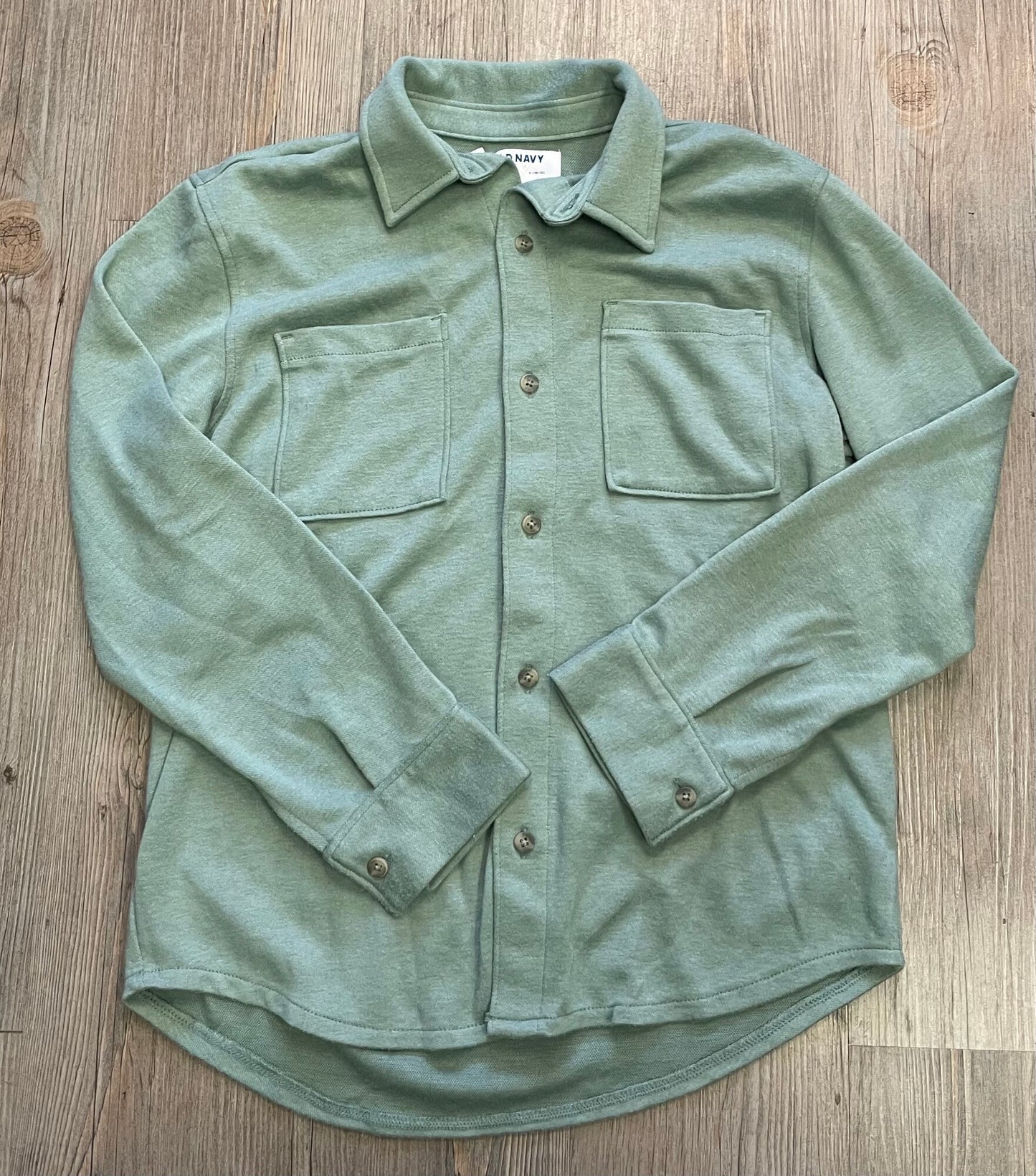 Olivegre  Old Navy Button Down LS, 10-12Y