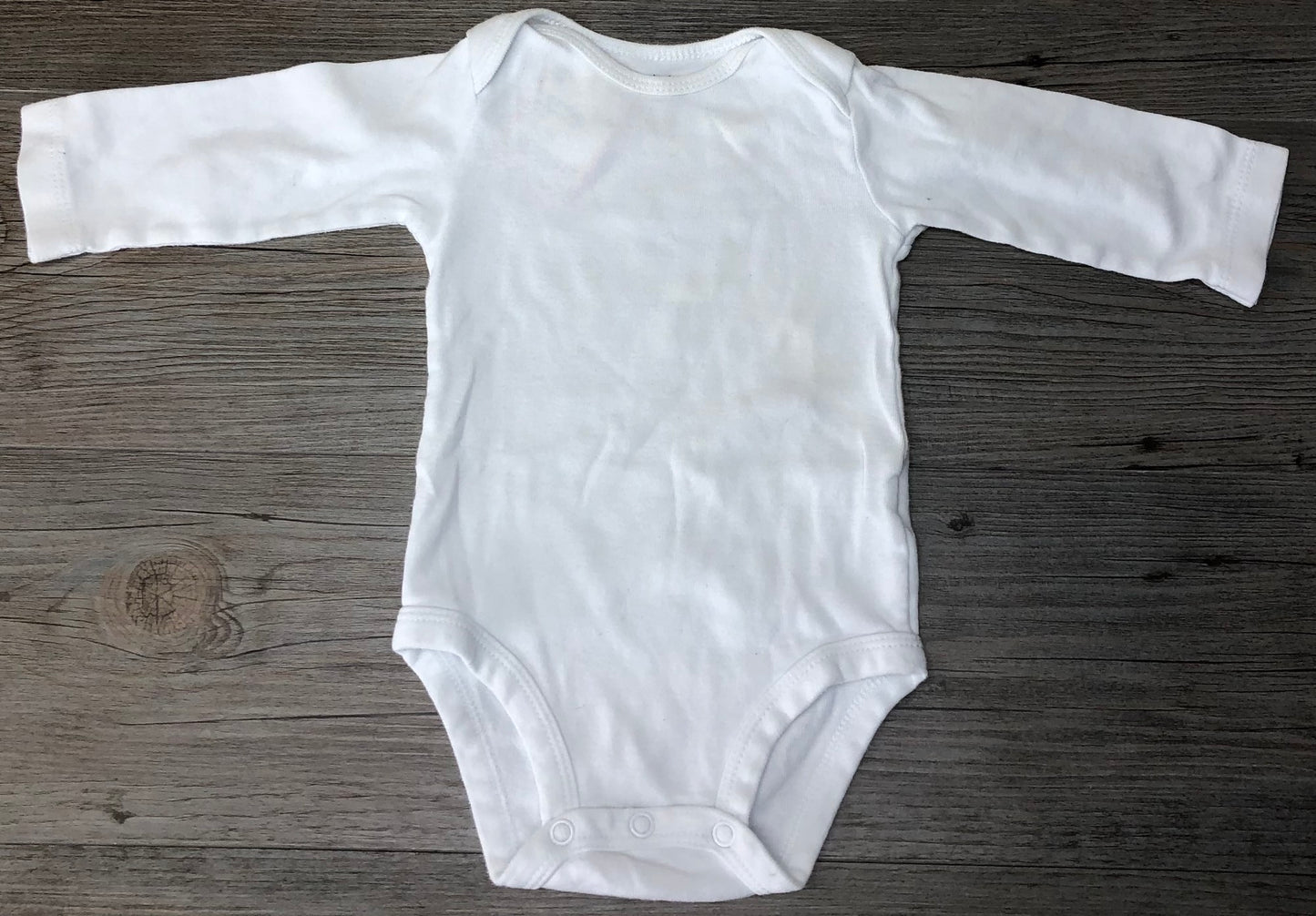 White  Carters Onesie, 6M