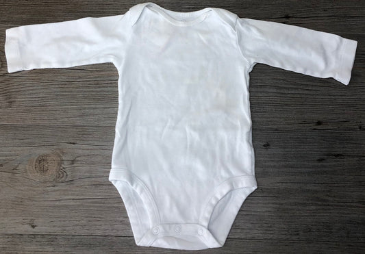 White  Carters Onesie, 6M