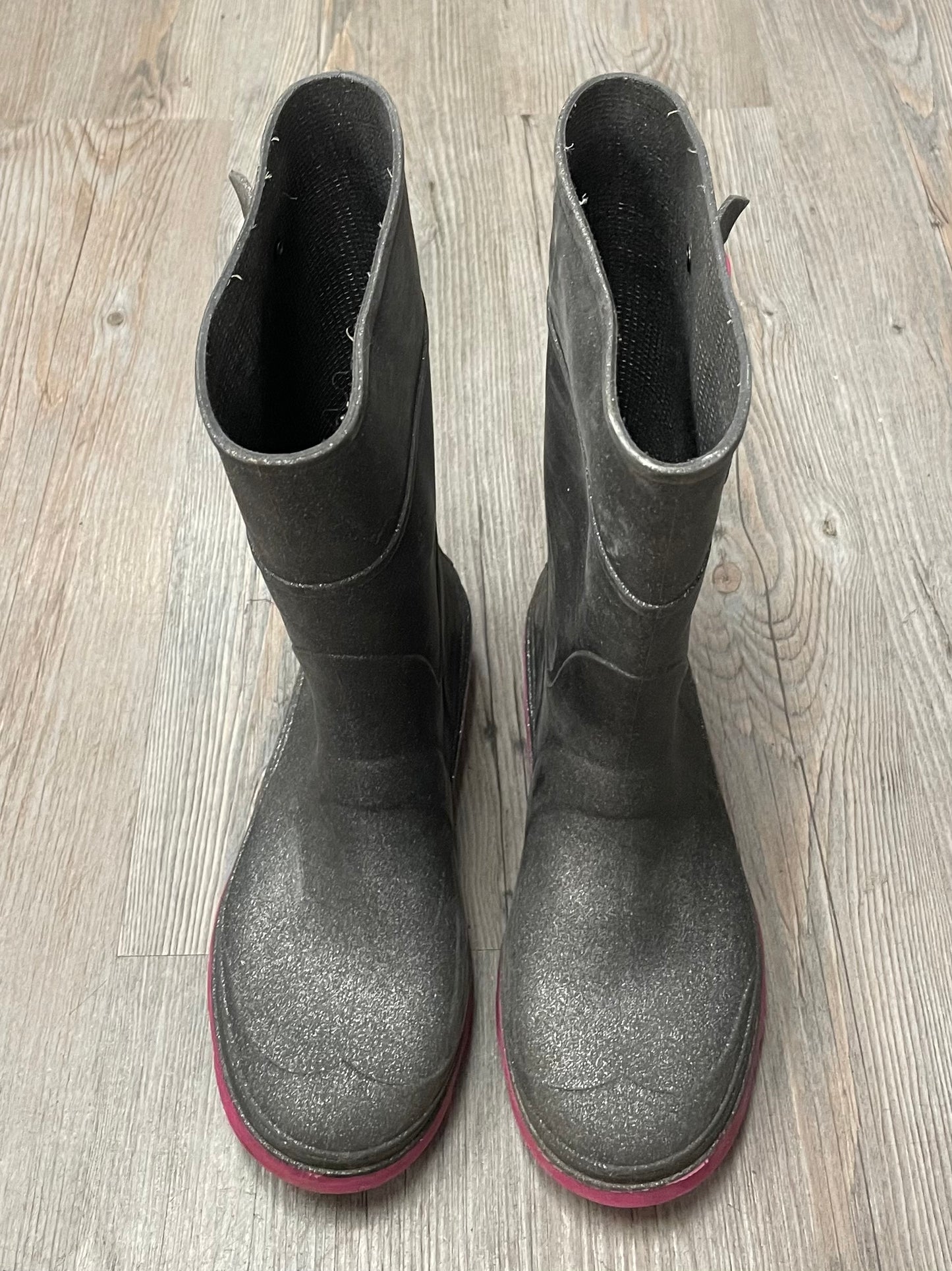 Grey/pin  Kamik Glitter Rain Boots, 3Y
