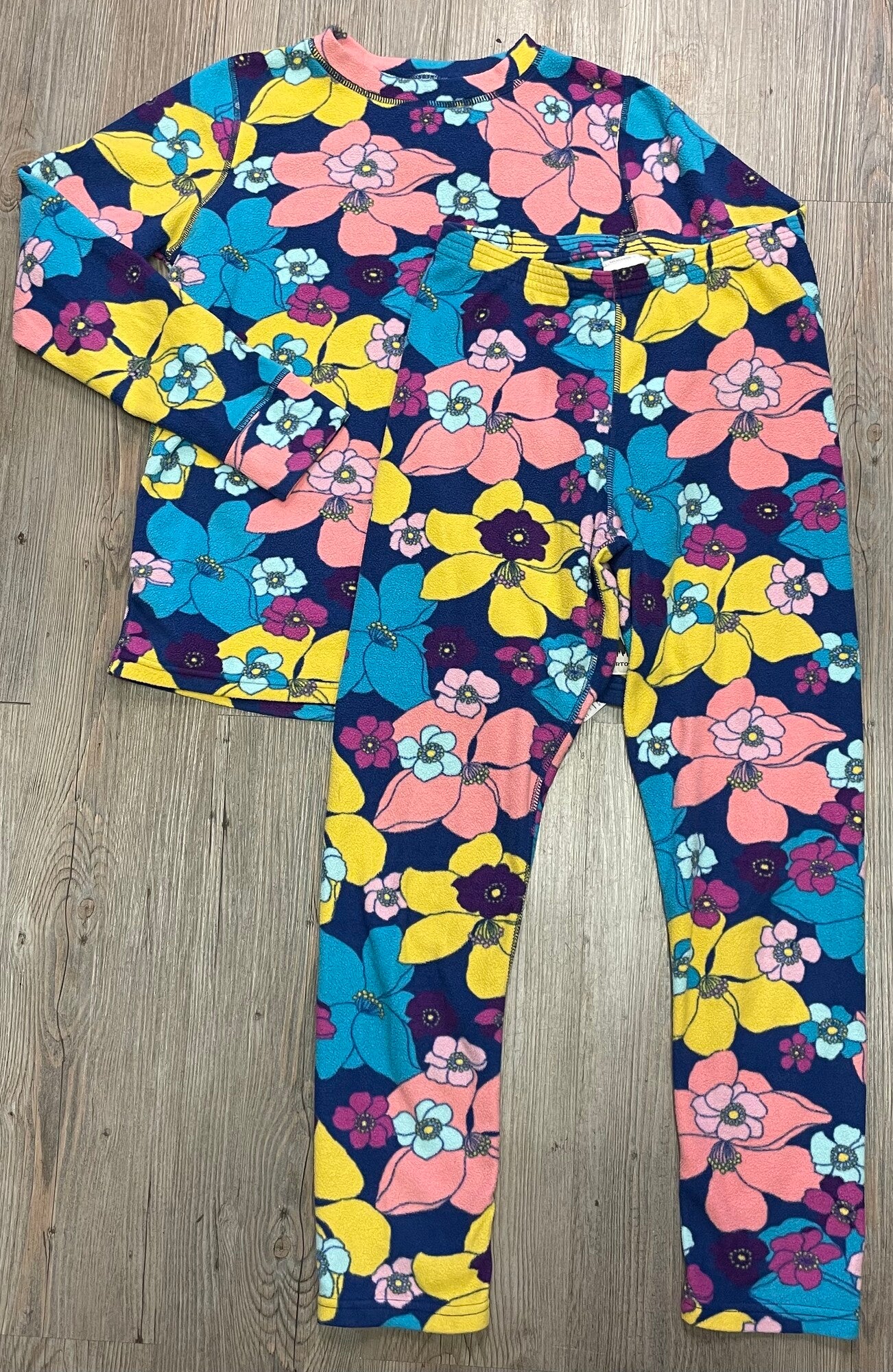 Floral  Burton Fleece Base Layer, 12Y