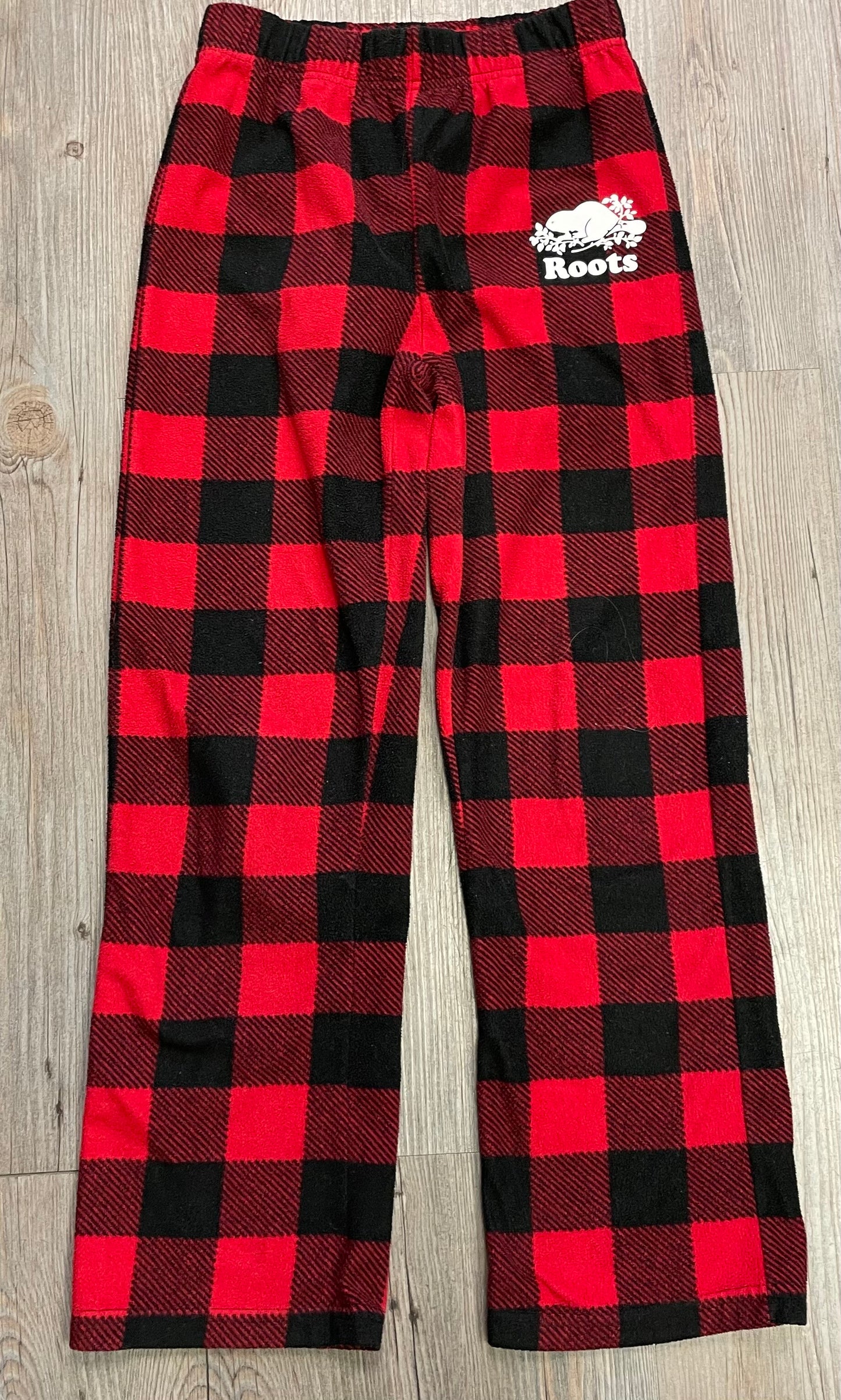 Plaid  Roots Fleece Pj Bottom, 7-8Y