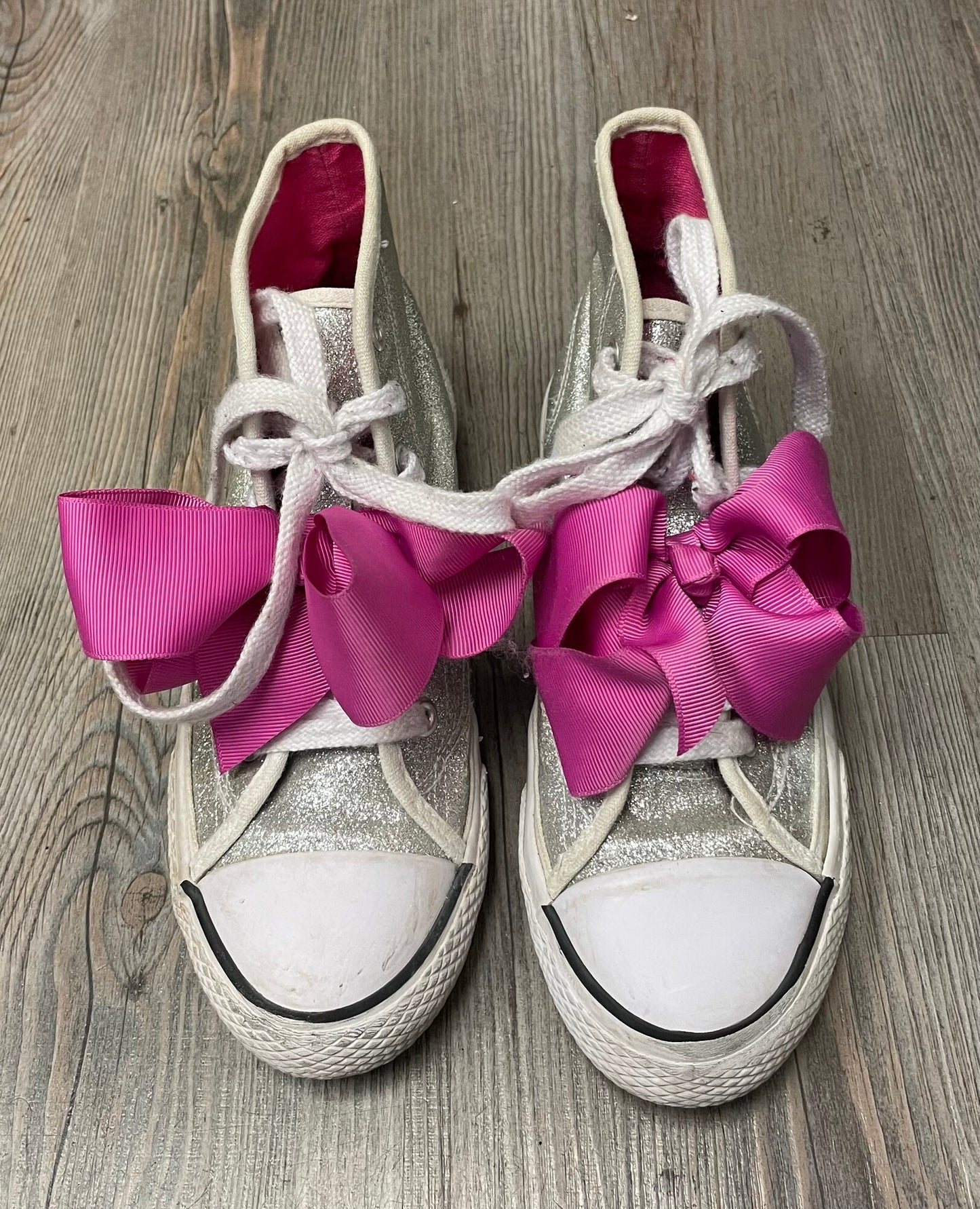 Silver  Jojo Siwa Hightop Shoes, 2.5Y