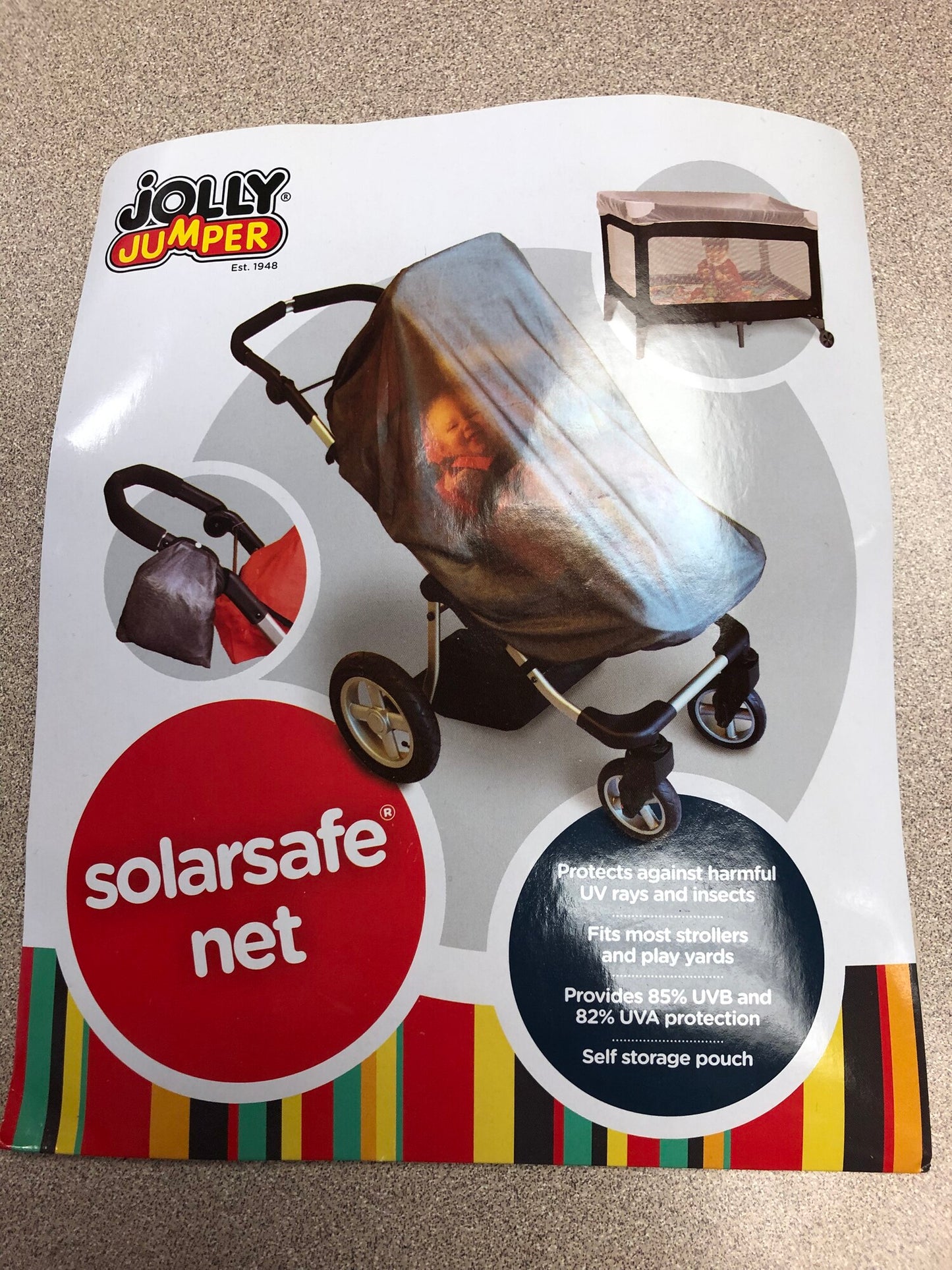 Grey  JJ Solar Safe Net, One Size