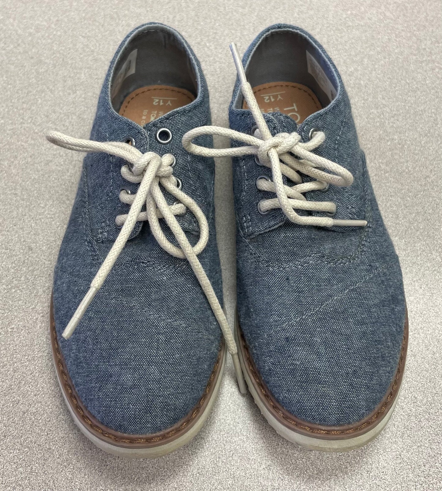 Blue  Toms Lace Up Shoes, 12Y