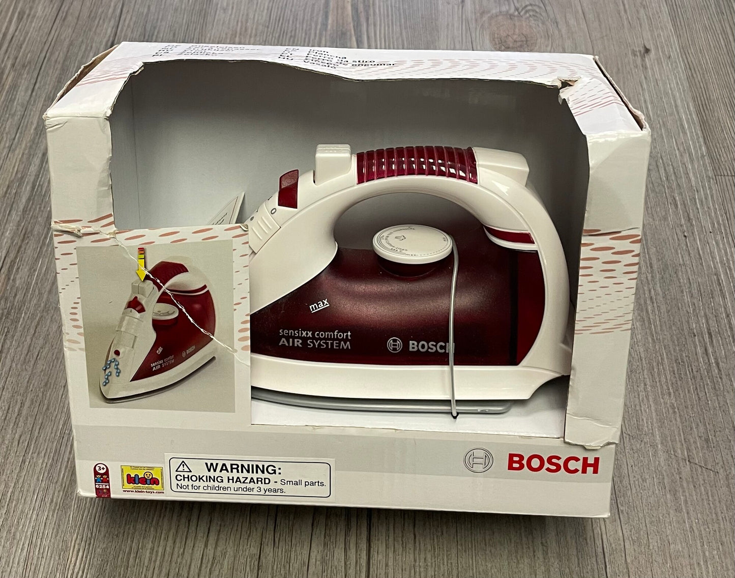 Red  Bosch Toy Iron, NEW
