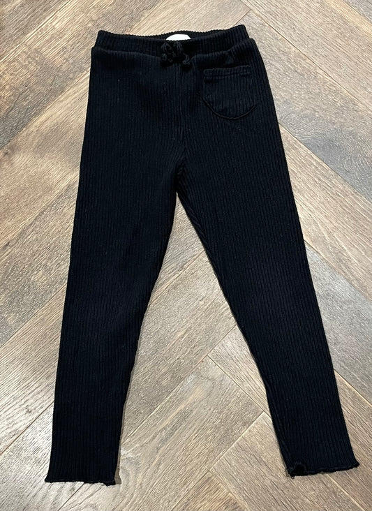 Black  Zara Waffle Legging, 4-5Y