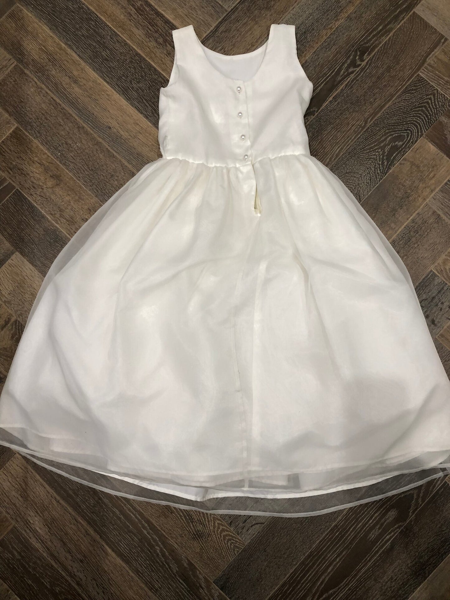 Cream  Angels Dress, 7Y