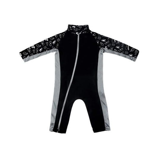 Black  Stonz Sun Suit - Print, 6-12M