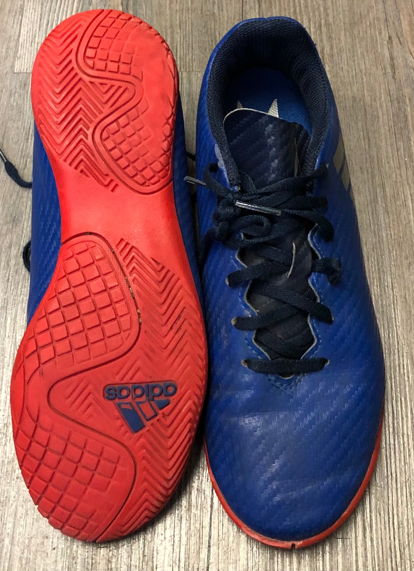 Blue  Adidas Soccer Cleats, 5Y