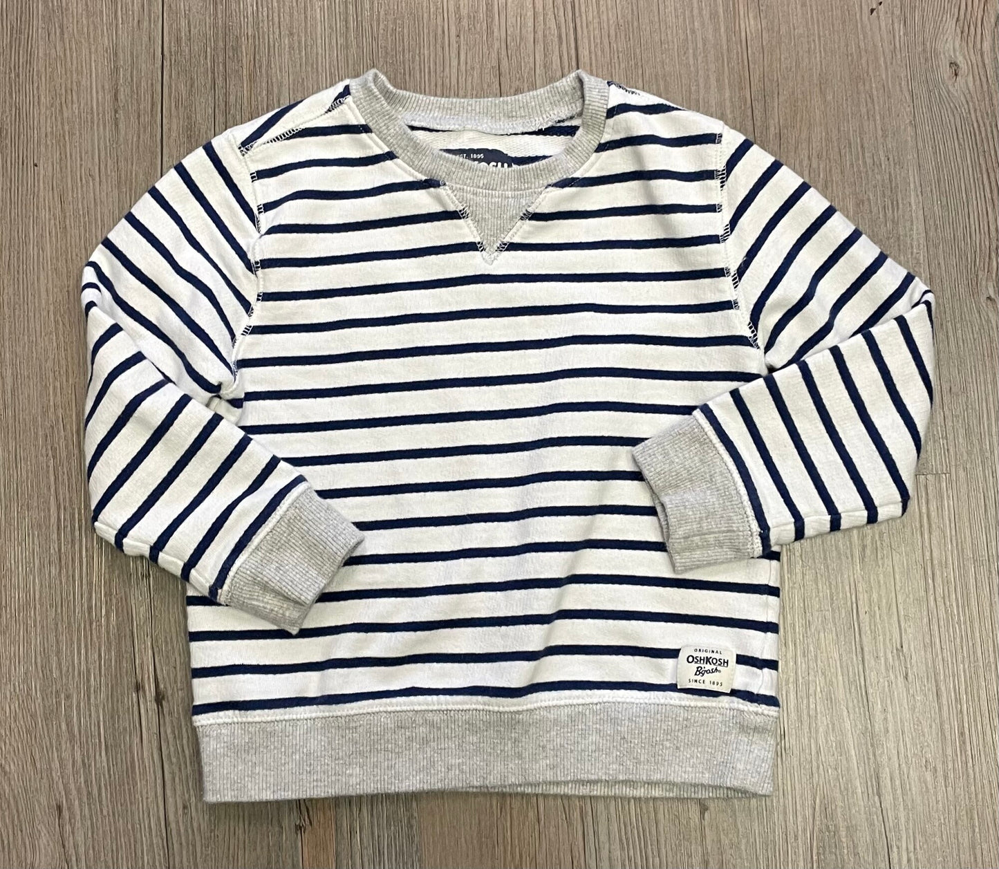 Navy/whh  Oshkosh Sweatshirt, 5Y