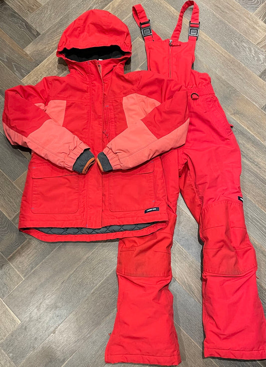 Orange  Lands End Winter Suit 2pc, 10-12Y
