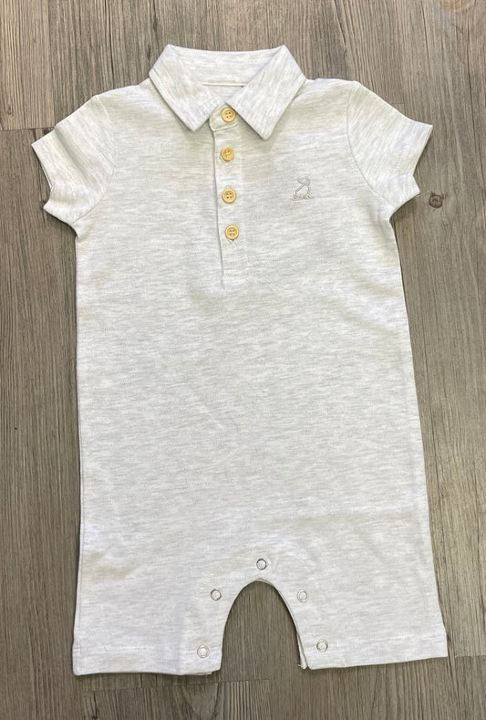 Grey  Me & Henry Polo Onesie, 12-18M