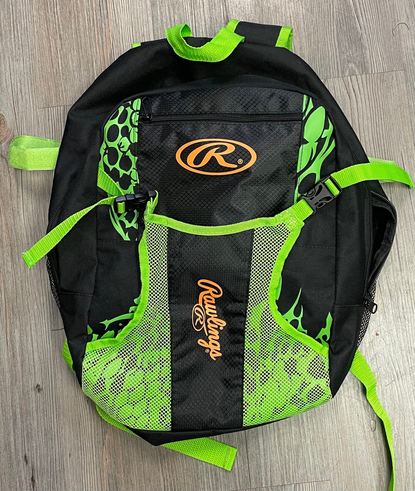 Black/li  Rawlings Baseball Backpac, Pre-owned