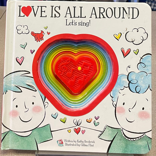 White  Love Is All Around - Musi, Boardbook