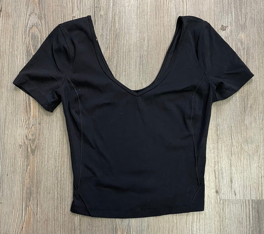 Black  Lululemon Cropped Top, 14Y+
