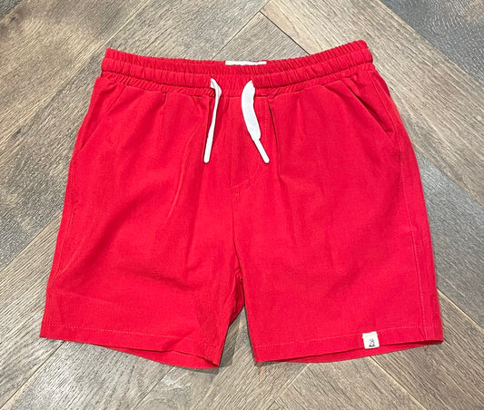 Red  Me & Henry Swim Shorts, 5-6Y