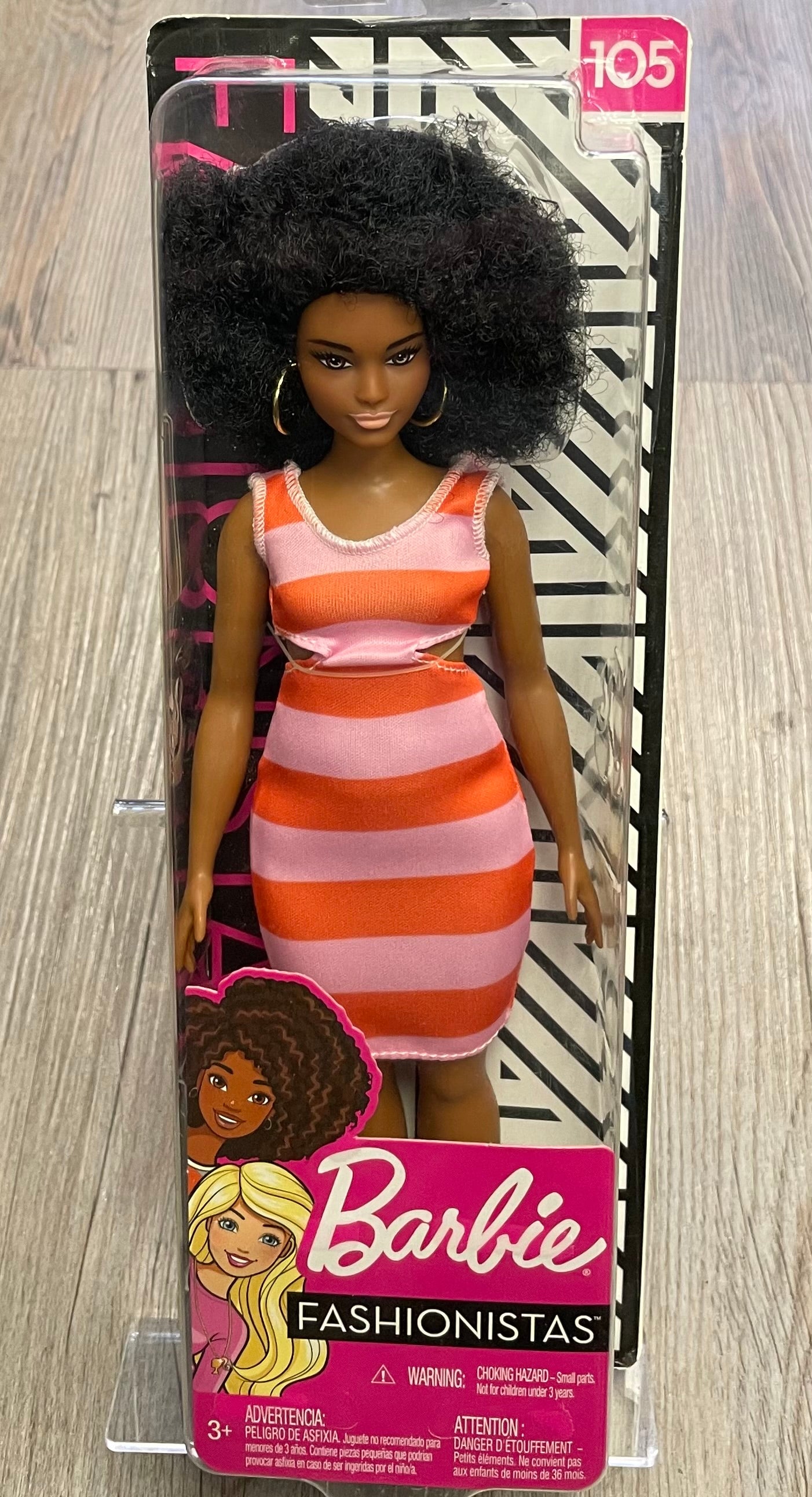 Multi  Barbie Fashionista #105, NEW