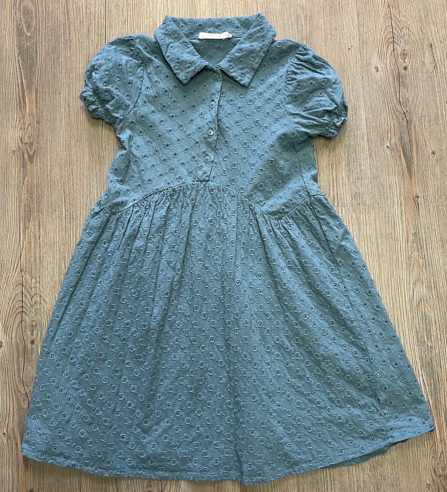 Blue  Zara Eyelet Dress, 10Y