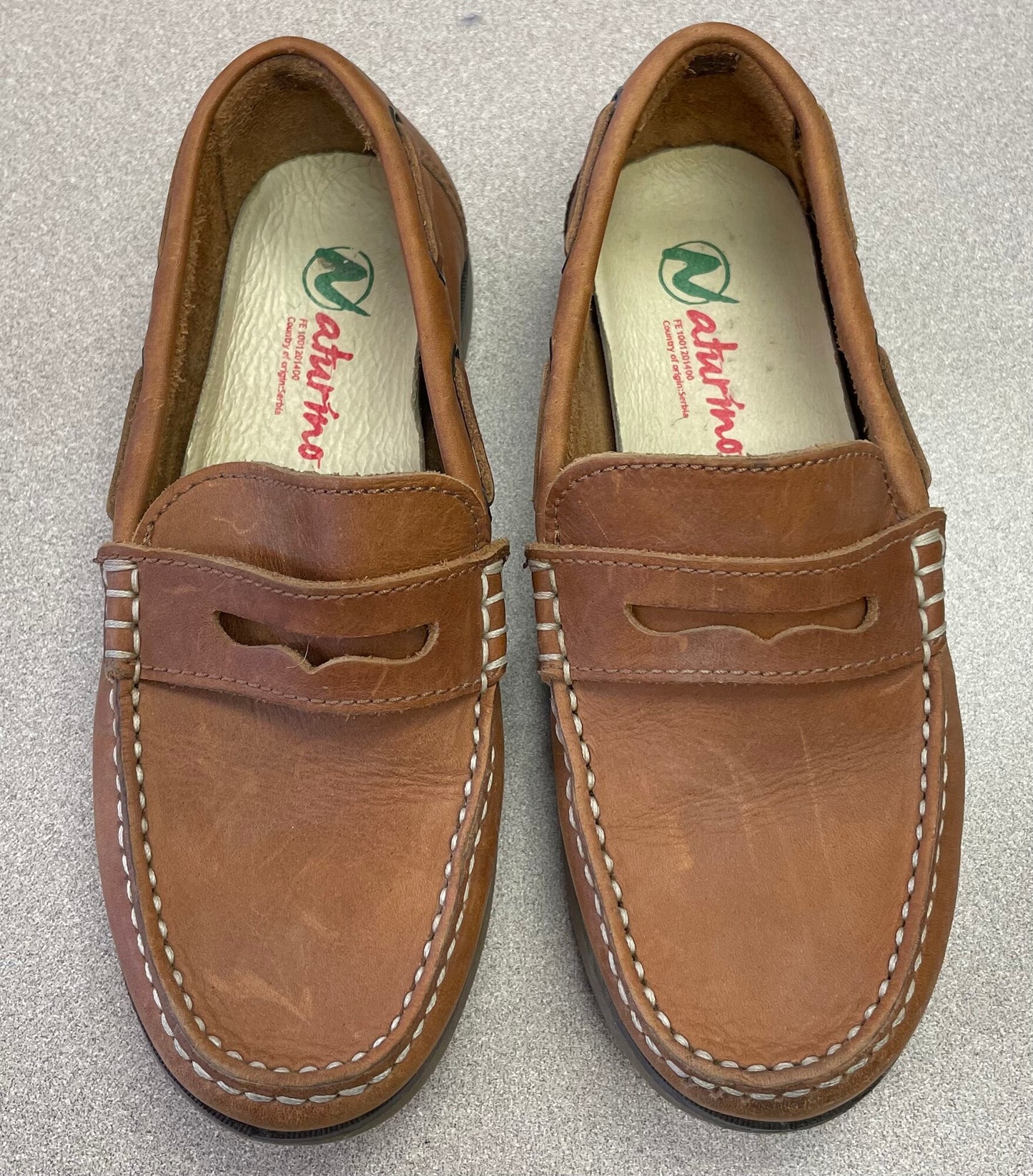Brown  Naturino Loafers Shoes, 1.5Y