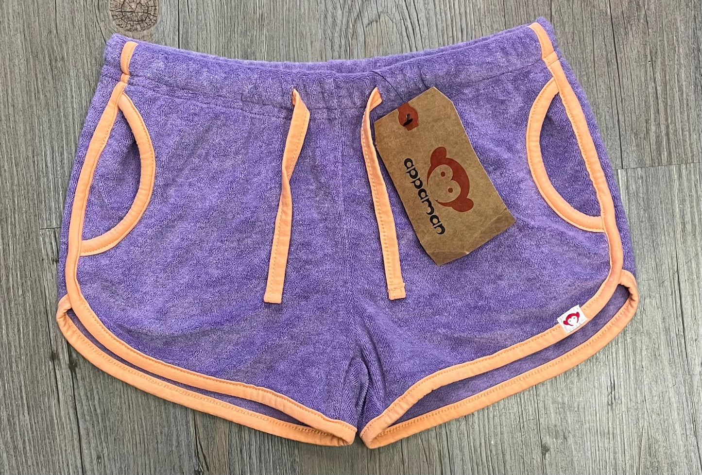 Purple  Appaman Terry Shorts, 6Y