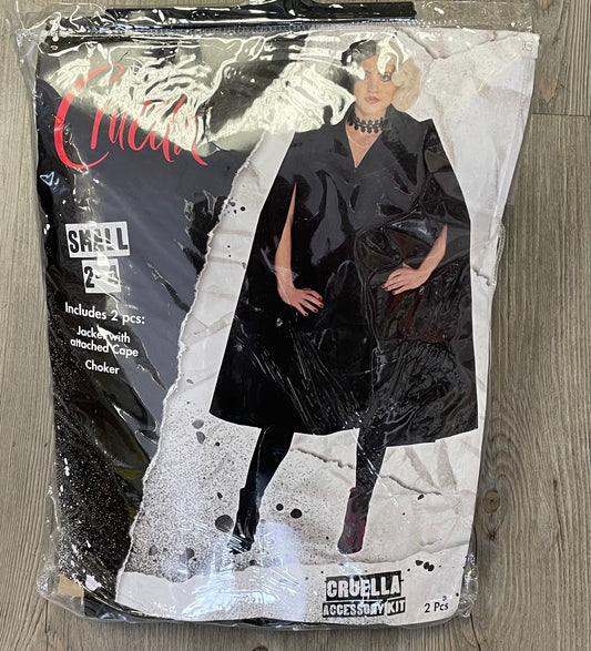 Black  Cruella Costume, Adult Smal