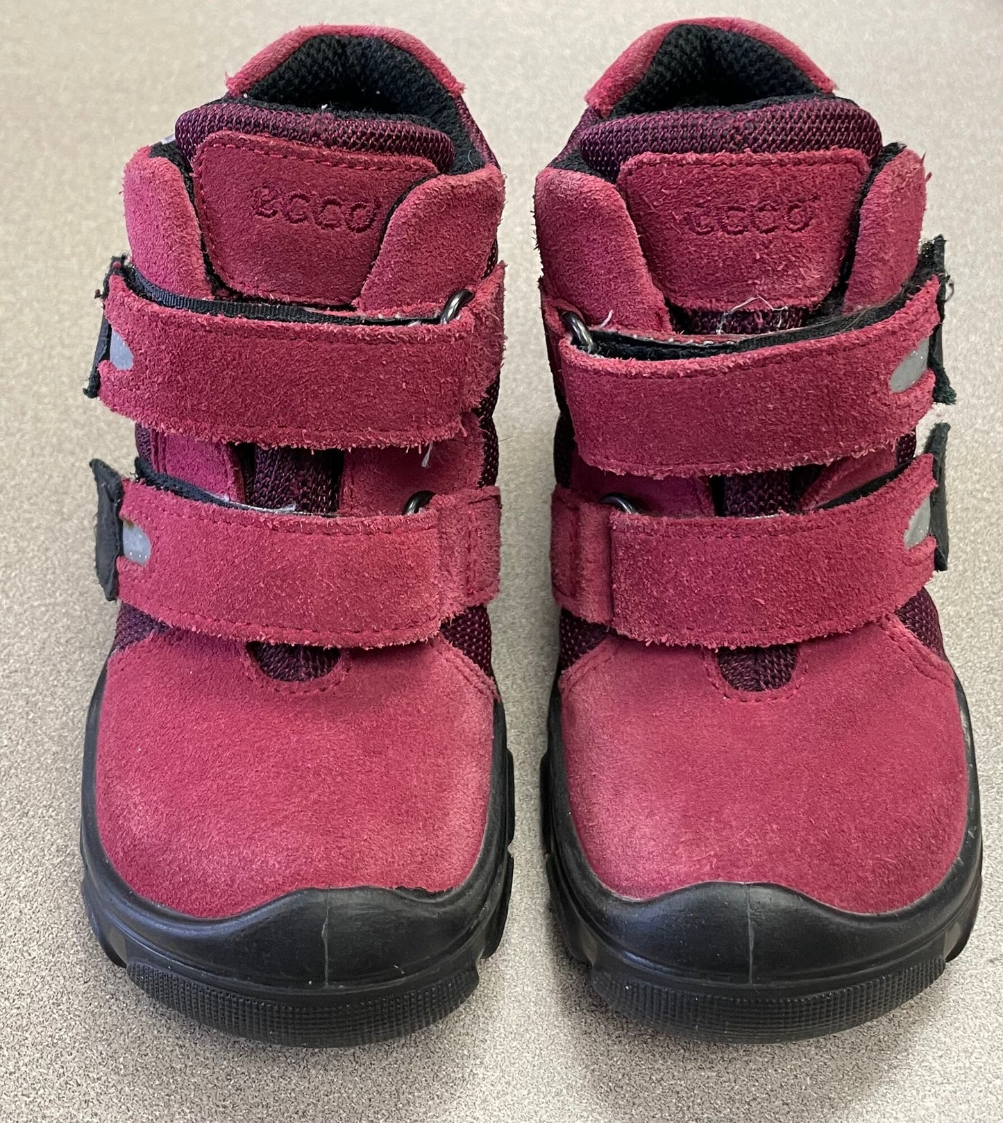 Maroon  Ecco Suede Hightop Boots, 6.5T