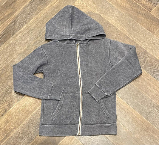 Grey  Zip Hoodie, 10-12Y