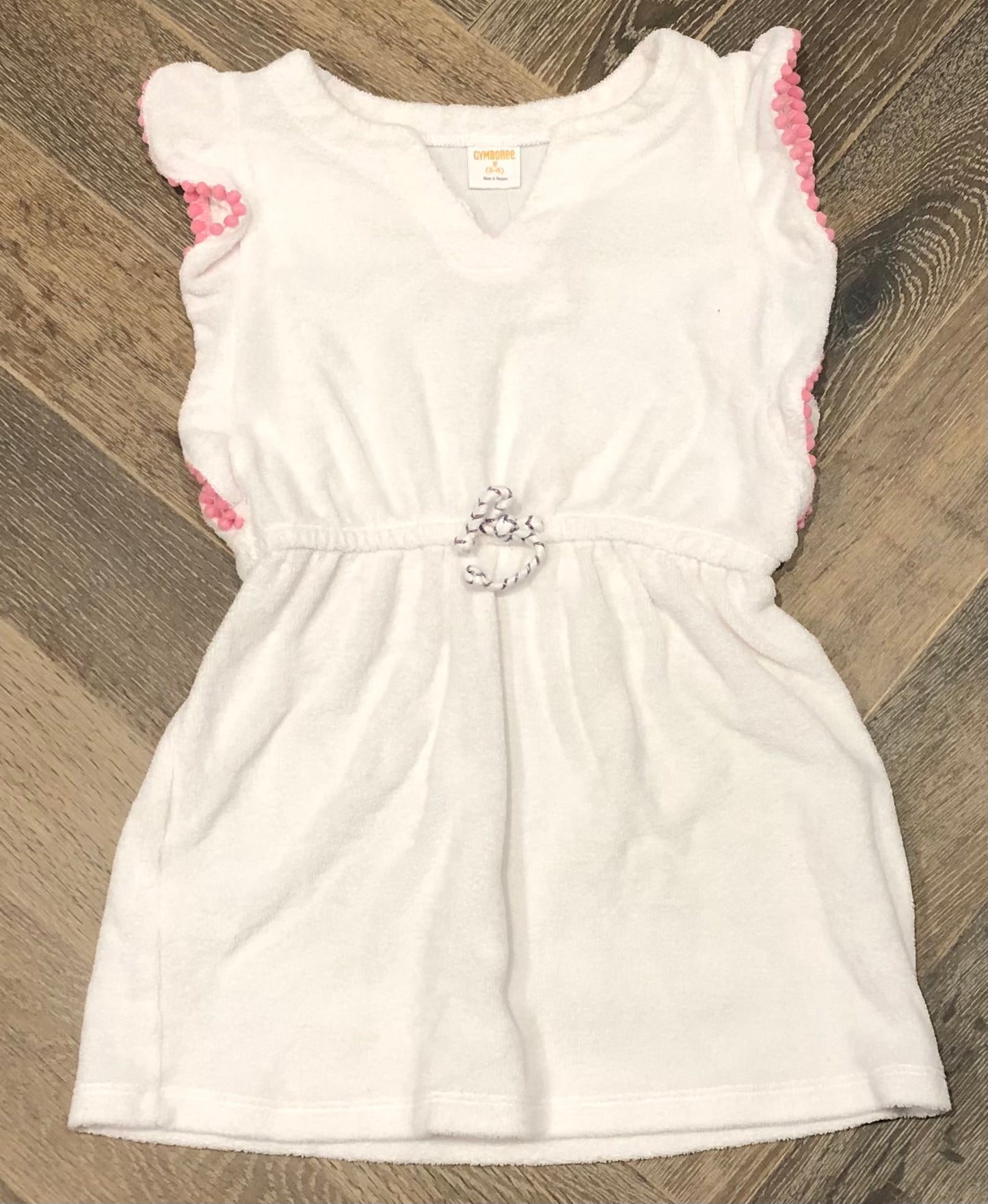 White  Gymboree Cover Up, 5-6Y