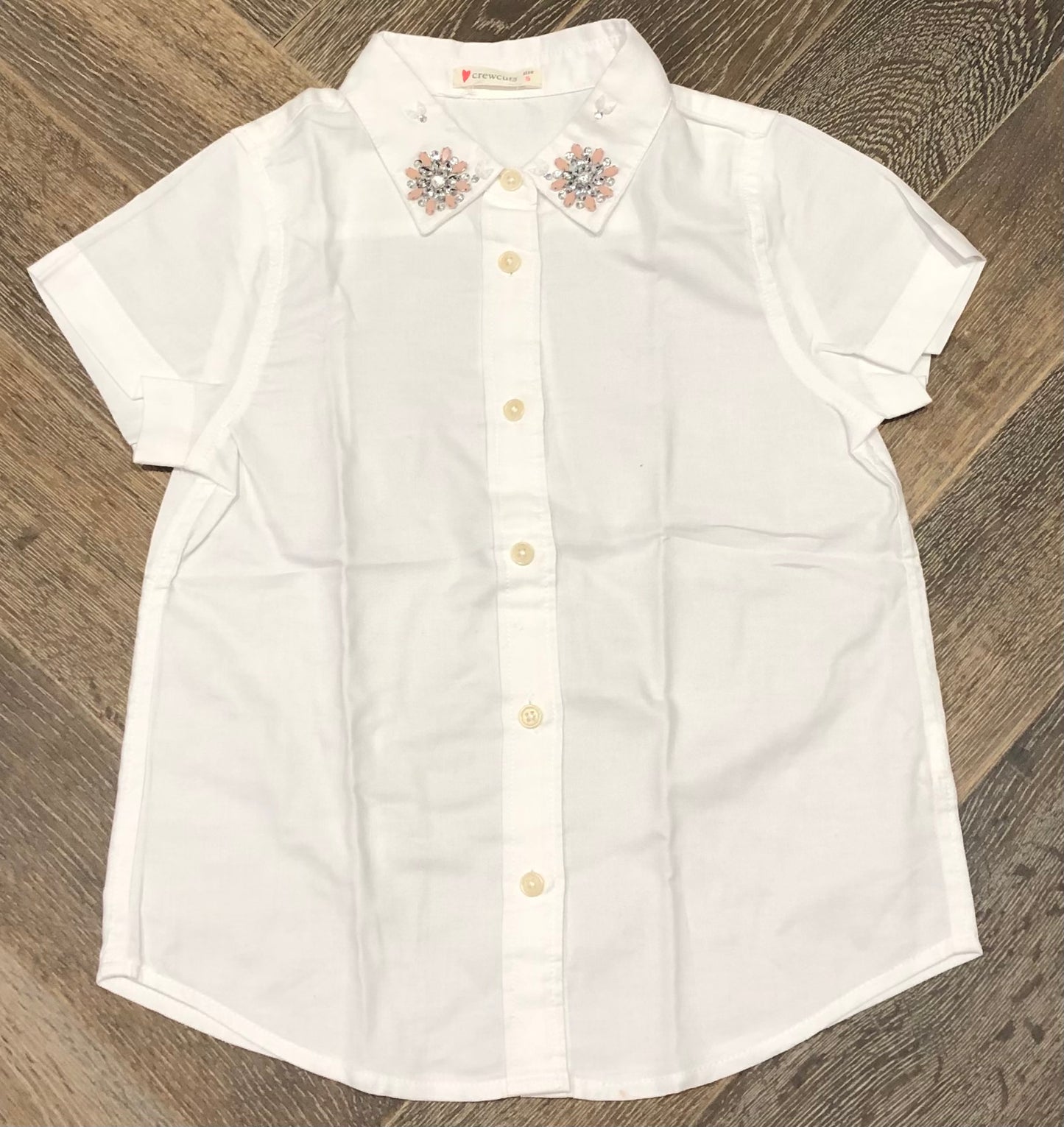 White  Crewcuts Shirt, 5Y