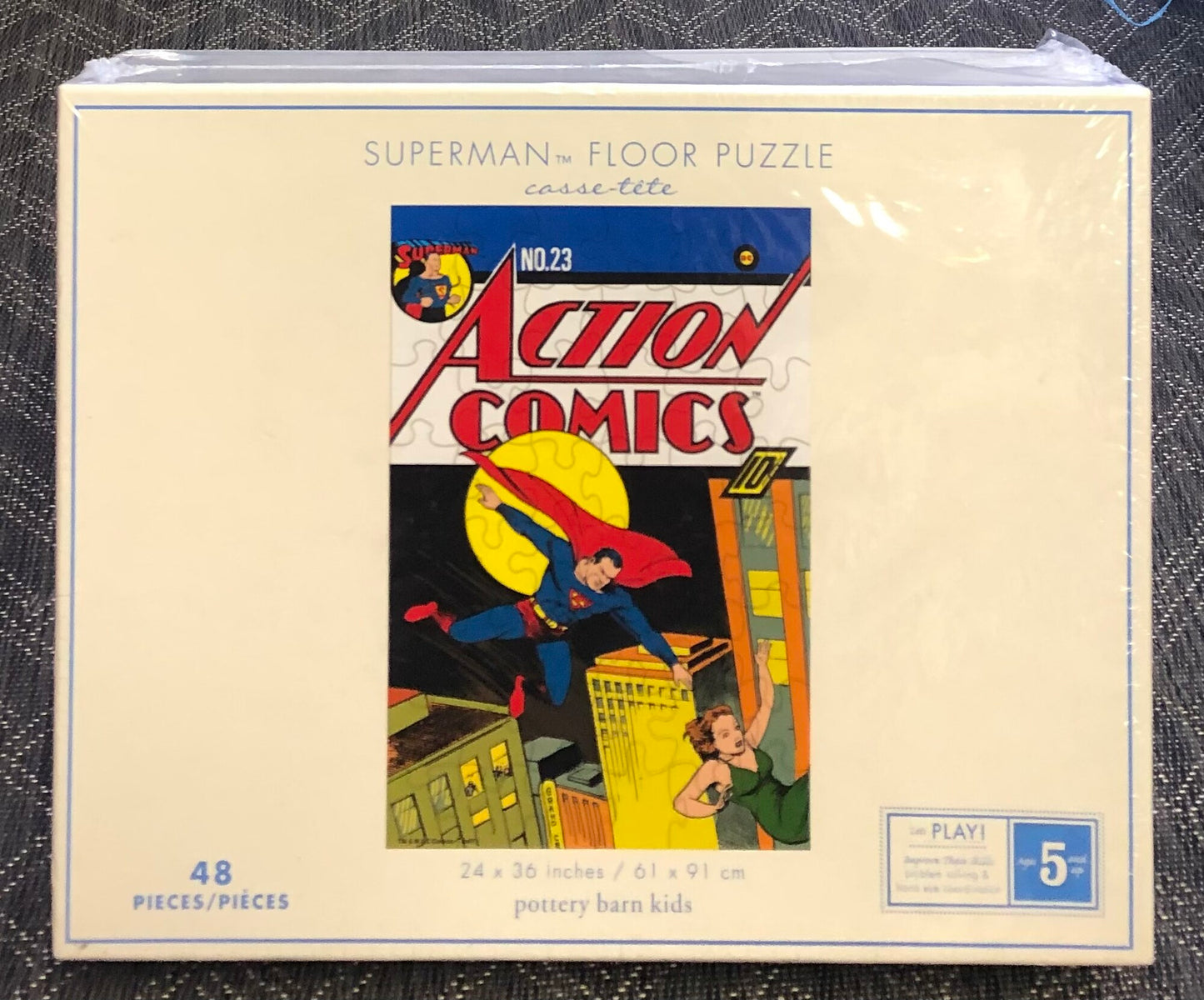 Multi  Super Man Floor Puzzle, 5Y