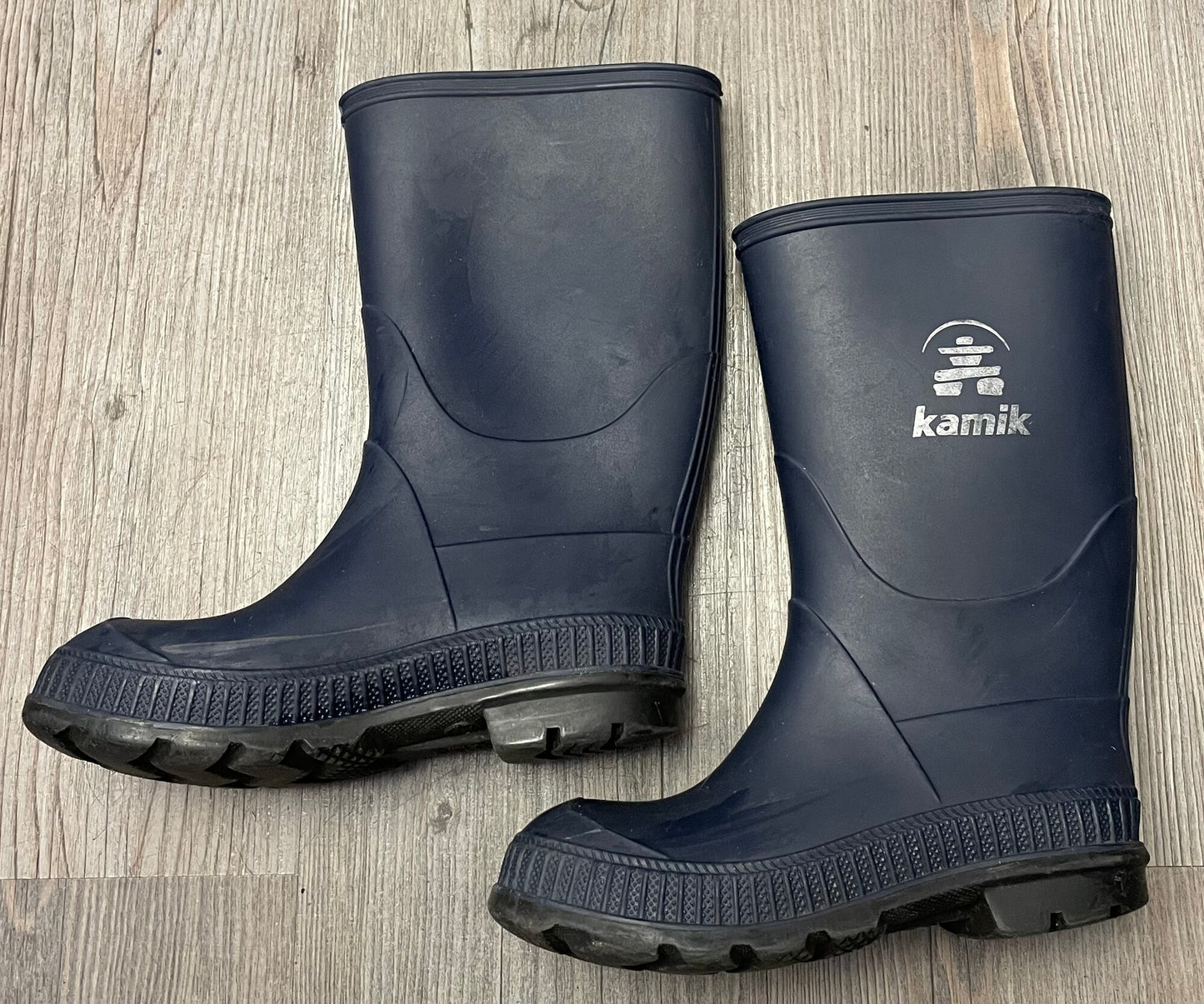 Navy  Kamik Rain Boots, 12Y