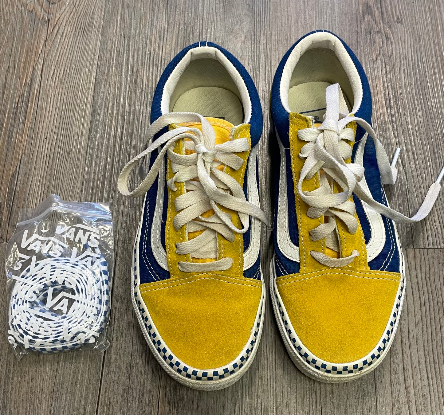 Yellow/b  Vans Shoes, 3.5Y