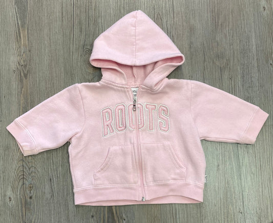 Pink  Roots 73 Zip Hoodie, 6-12M