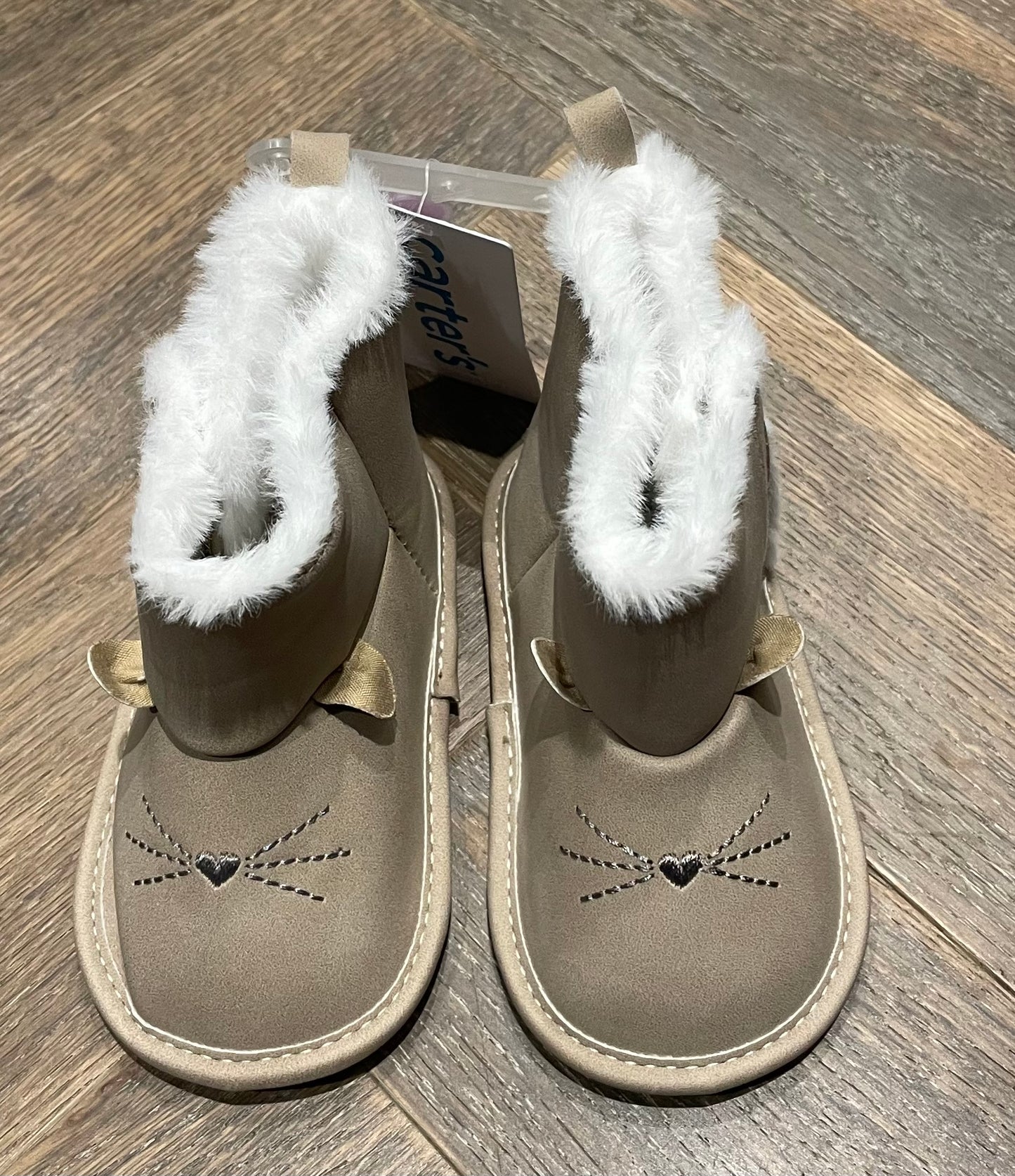 Beige  Carters Baby Boots, 6-9M