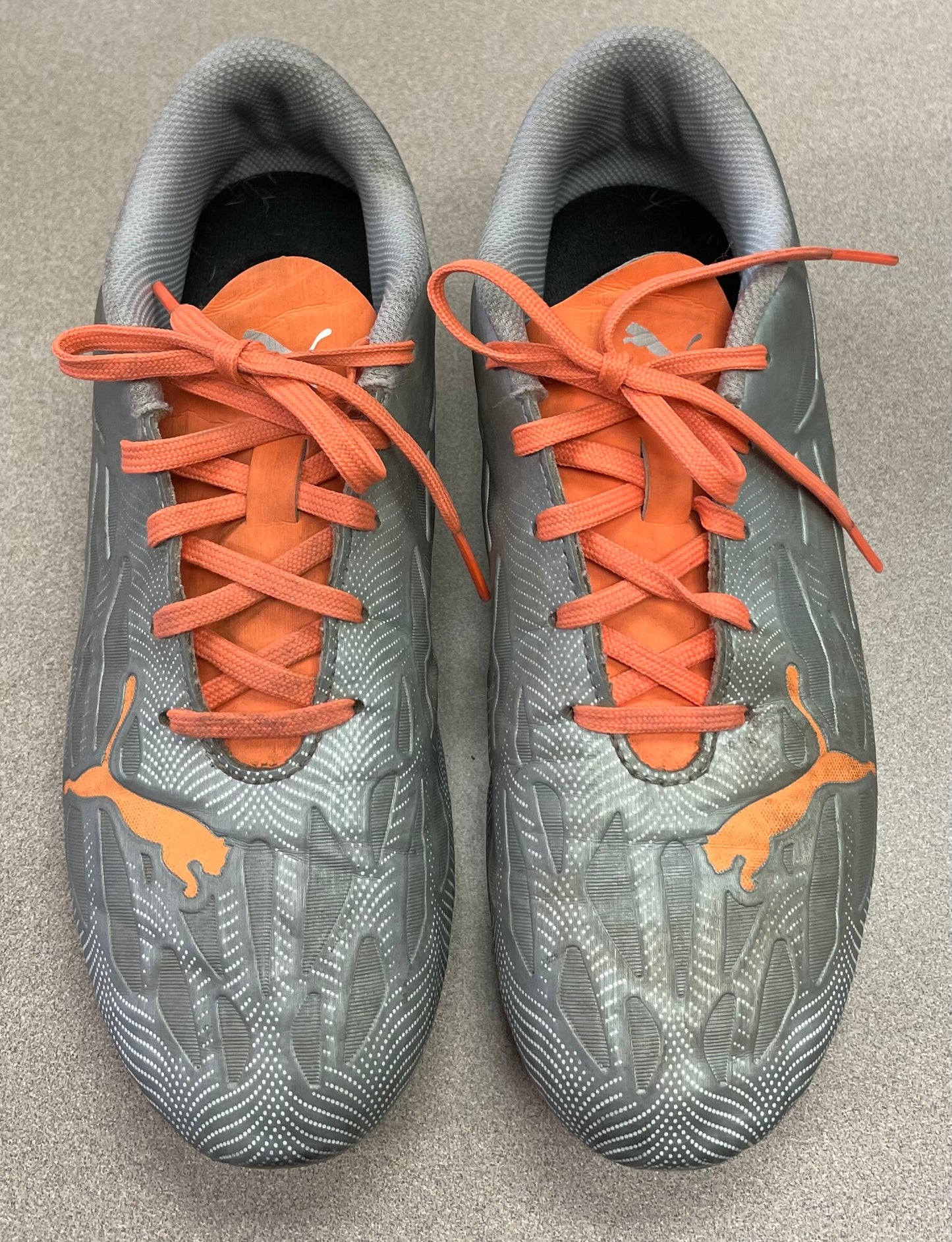Grey  Puma Soccer Cleats, 5Y