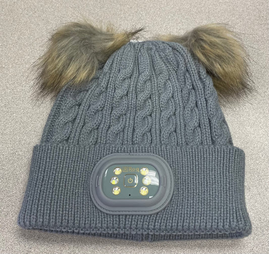 Grey  Head Lightz Kids Pom Pom, NEW