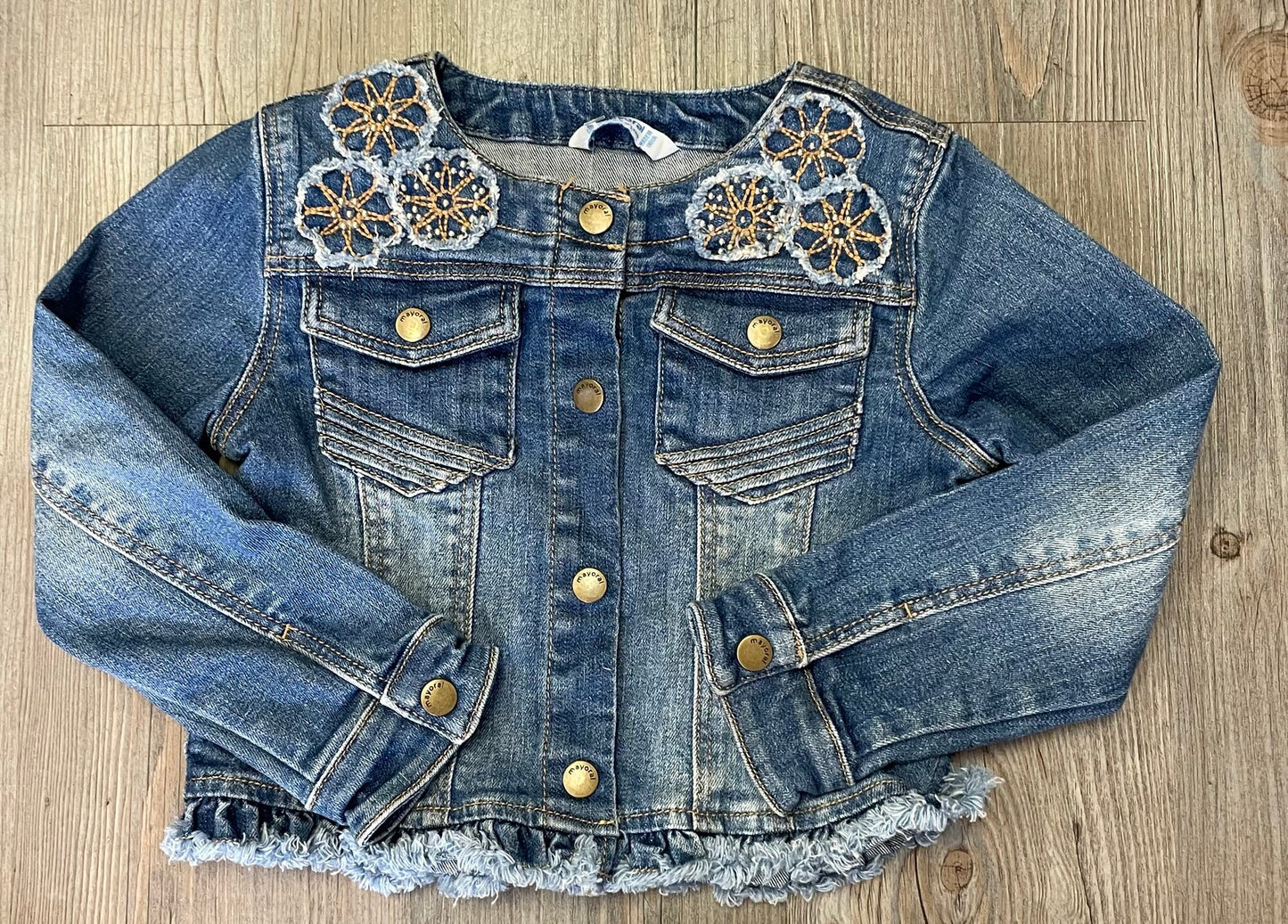 Blue  Mayoral Jean Jacket, 5Y