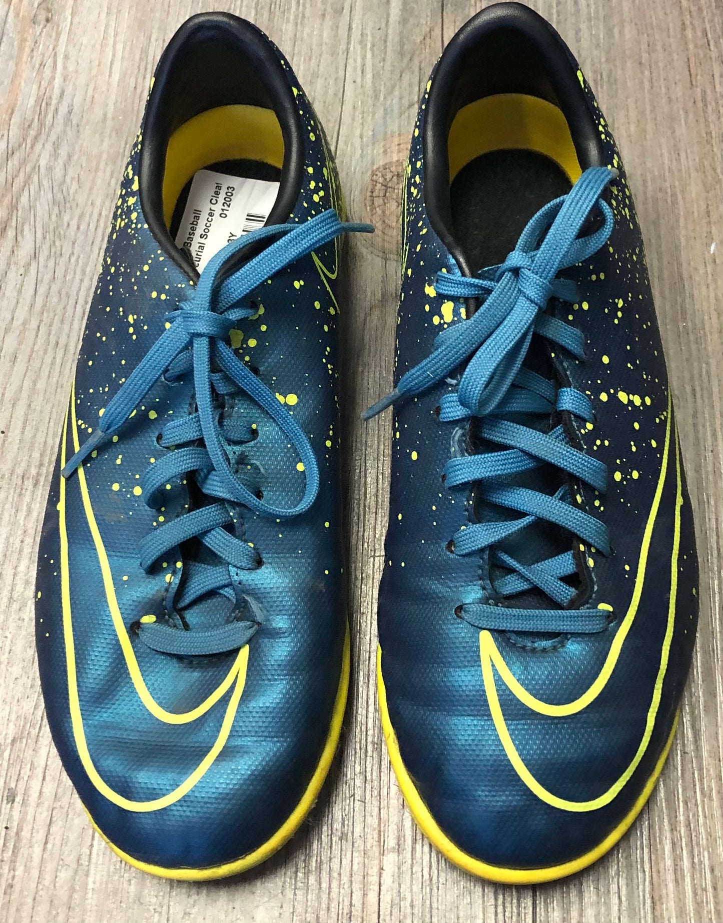 Blue  Nike Mercurial Soccer Cle, 3Y