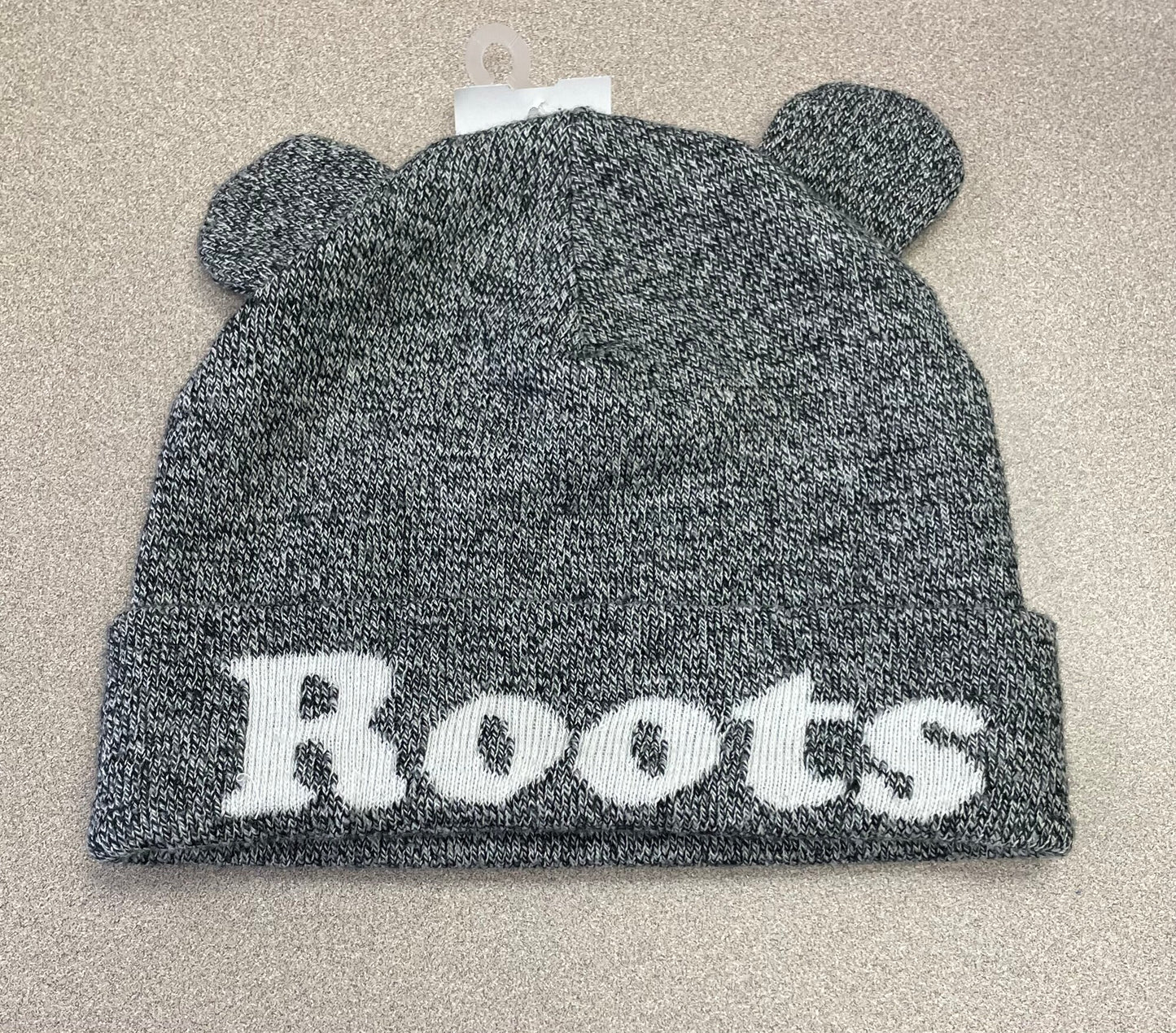 Grey  Roots Knit Beaniehat, 3-5Y