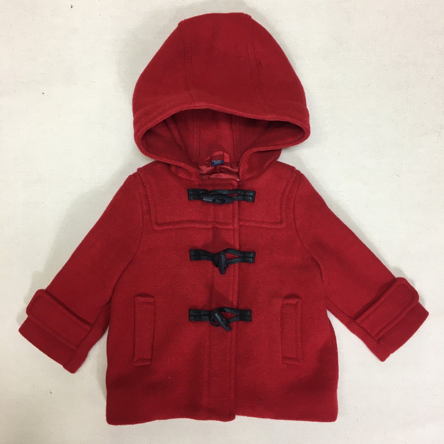 Red  Gap Fall Coat, 12-18M