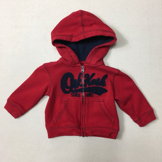 Red  Oshkosh Hoodie, 9M