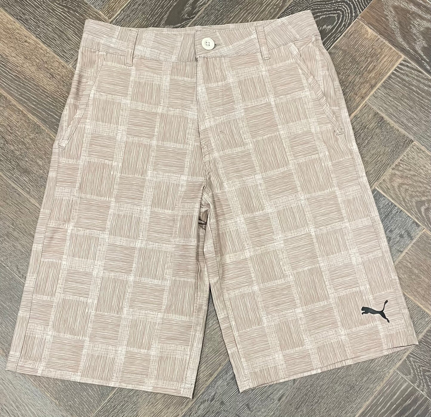 Brown  Puma Golf Shorts, 12Y
