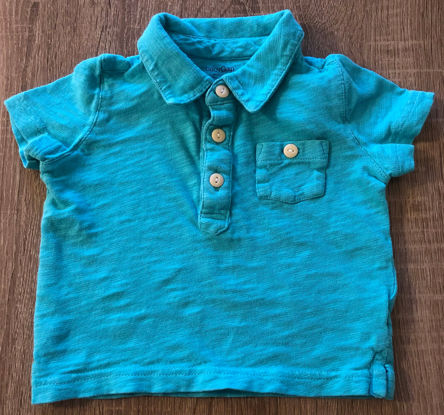 Teal  Baby Gap Polo, 6-12M