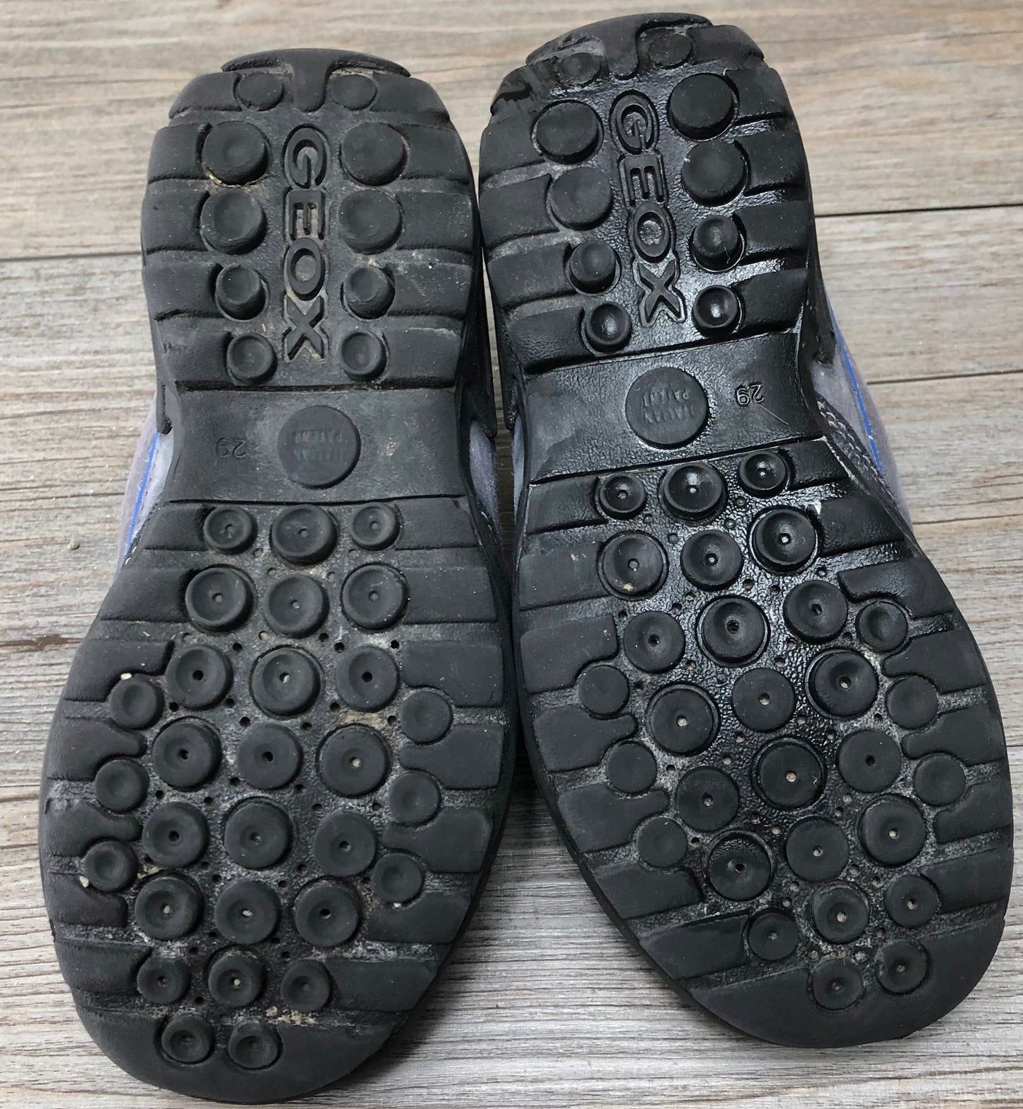 Grey/blu  Geox Velcro Shoes, 11Y