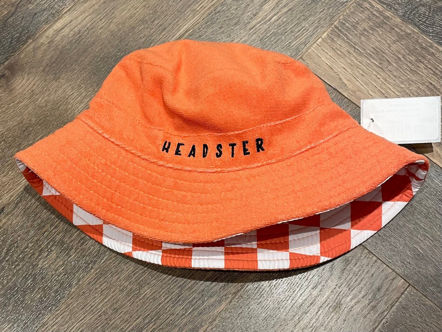 Orange  Headster Terry Bucket Hat, 49-52CM