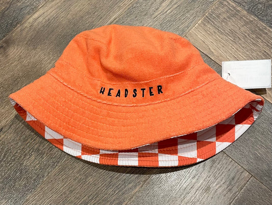 Orange  Headster Terry Bucket Hat, 49-52CM
