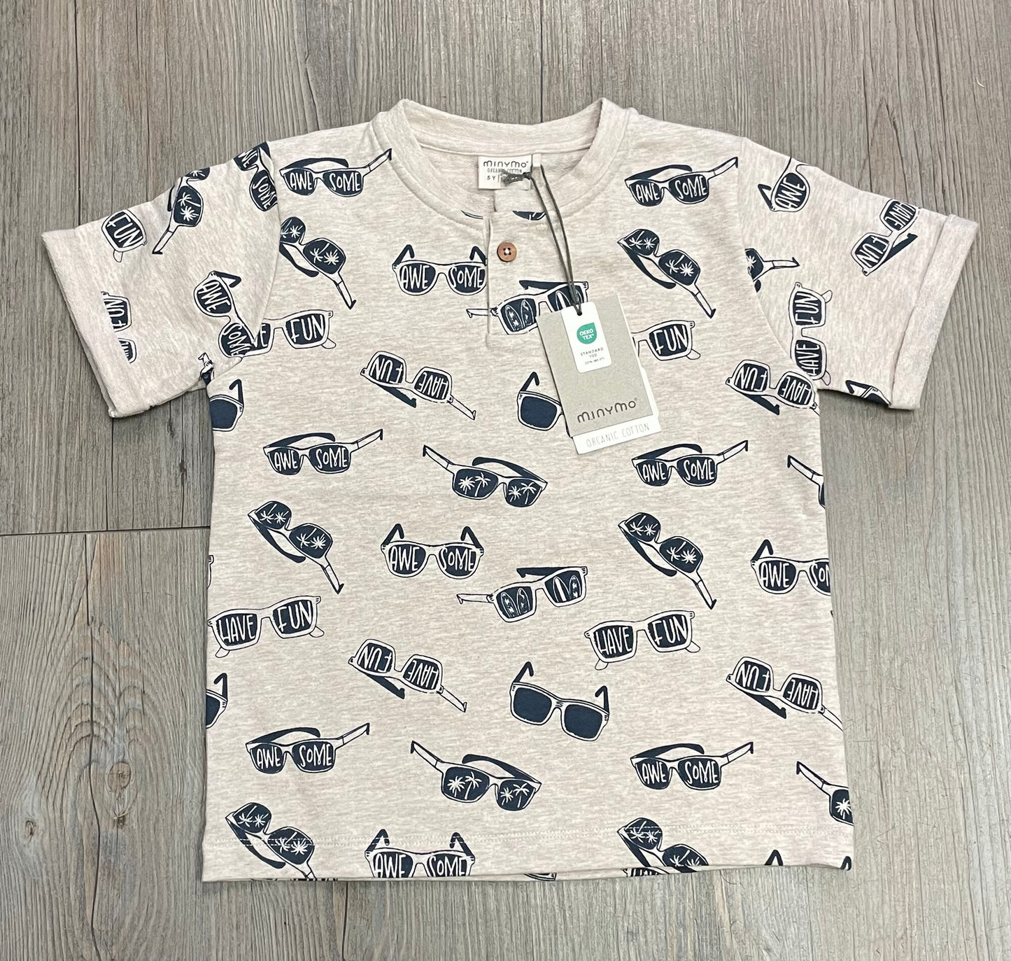 Brown  Minymo Organic Tee, 5Y