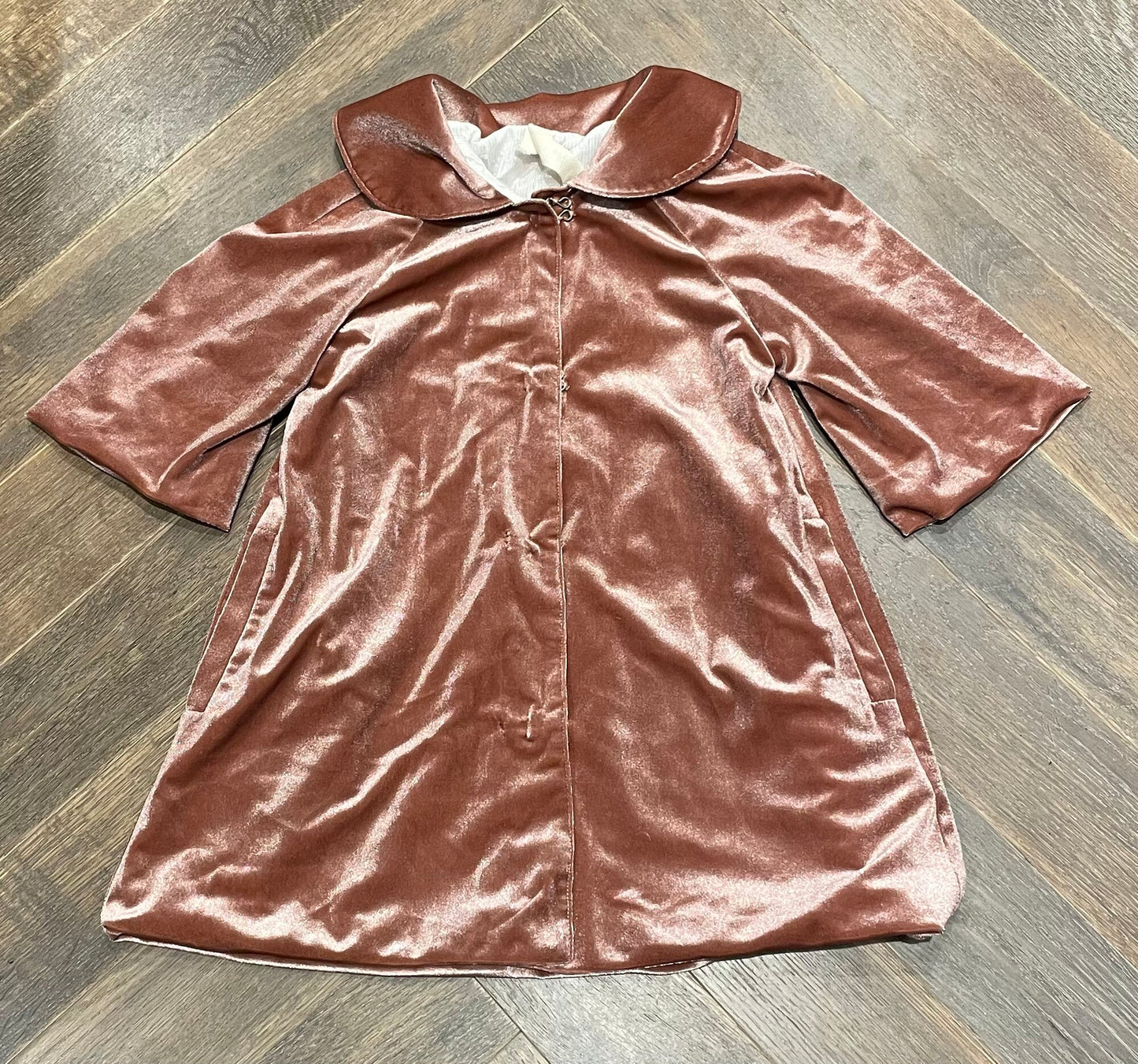 Pink  Vignette Velour Jacket, 4Y