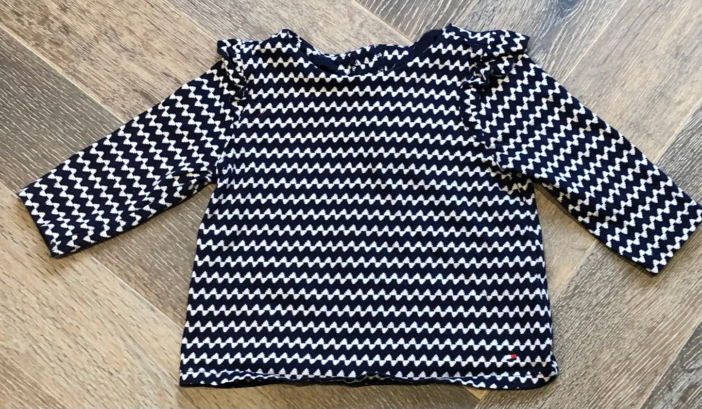 Navy  Tommy Hilfiger LS, 6-9M
